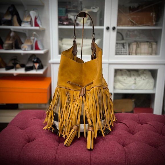 Burberry Susanna fringe bag with clutch - Picture 2 of 16